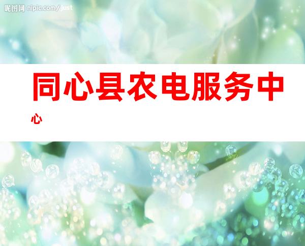 同心县农电服务中心